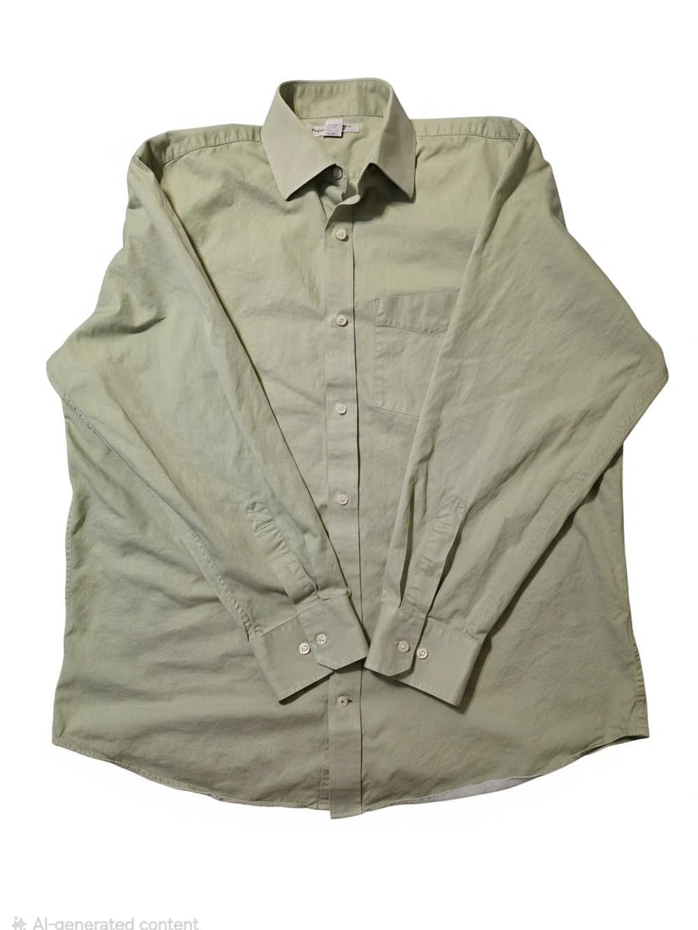 Banana Republic Light Sage Green Long-Sleeve Button-Down Shirt